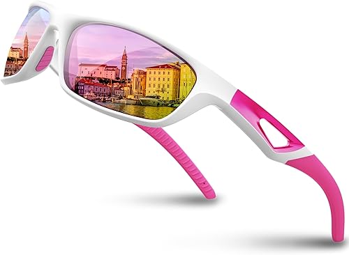 RIVBOS Polarized Sports Sunglasses Driving Sun Glasses Shades for Men Women Tr90 Frame for Cycling Fishing Running RB831