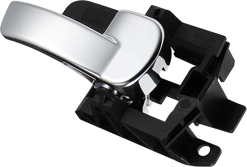 KASturbo Jobb Oldali Belső Ajtókilincs Nissan Qashqai 2007-2013 Modellekhez - Fekete/Ezüst ABS Anyagból, Rozsdamentes