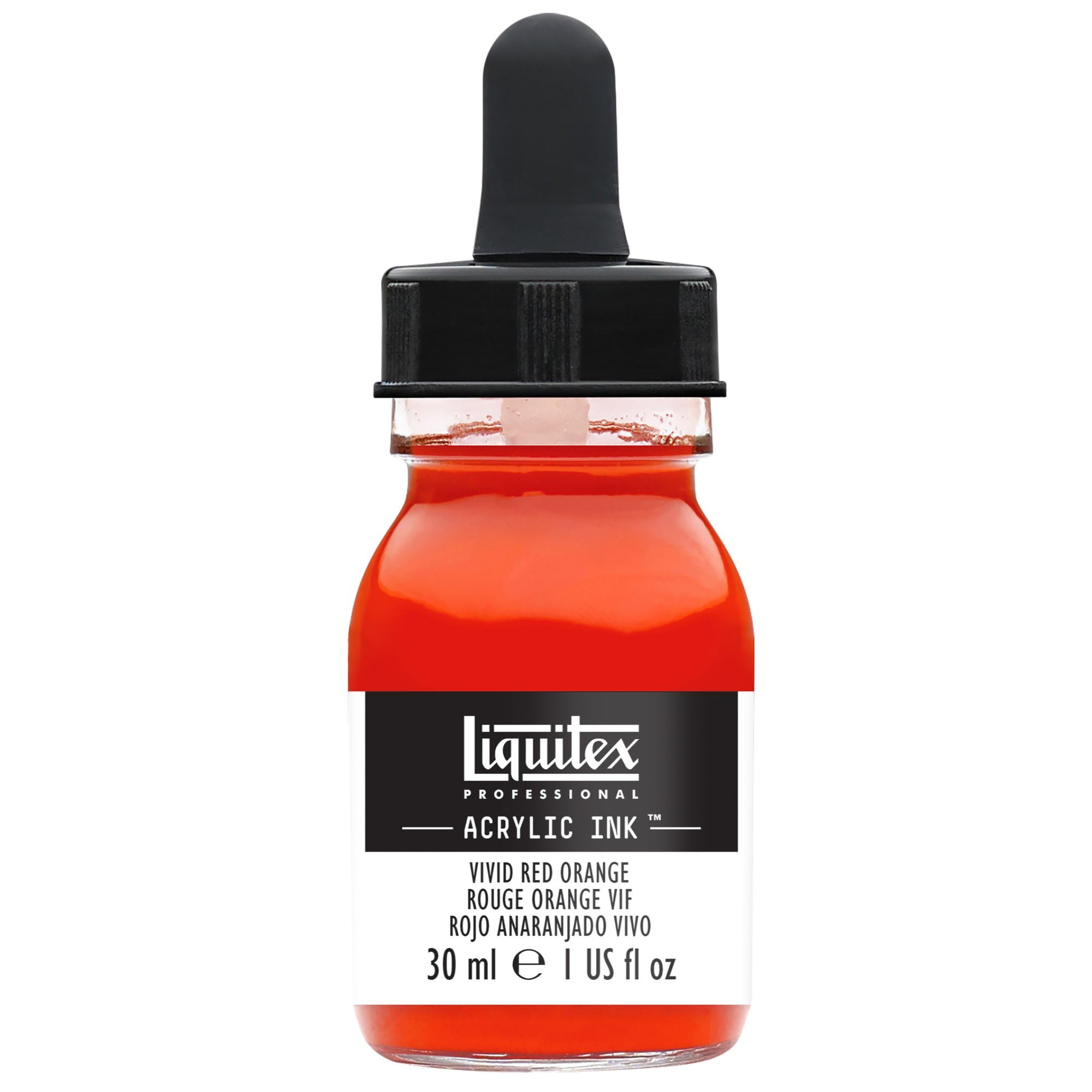 Liquitex LIQ INK 30ML JAR VIV RED ORNG 30 ml Vivid Red Orange