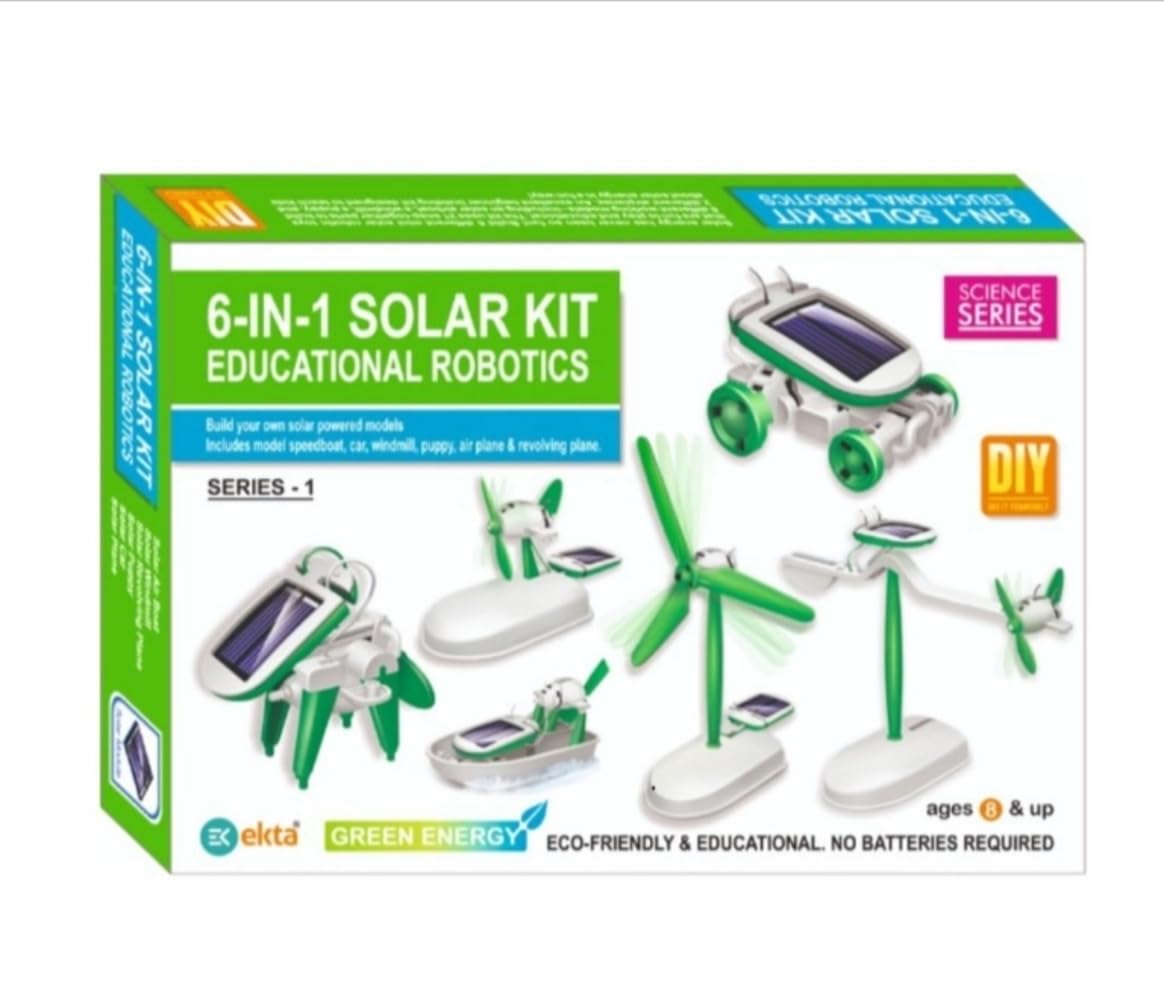 Fairyfrolic_6-in-1 Solar Kit Educational Robotics for Kids – DIY STEM Solar-Powered Robot Building Kit – Science Experiment Toy for Boys & Girls Ages 8+ – Interactive, Solar Energy-Educational Toy (B0DH3V9Y1R) Amazon Price History, Amazon Price Tracker