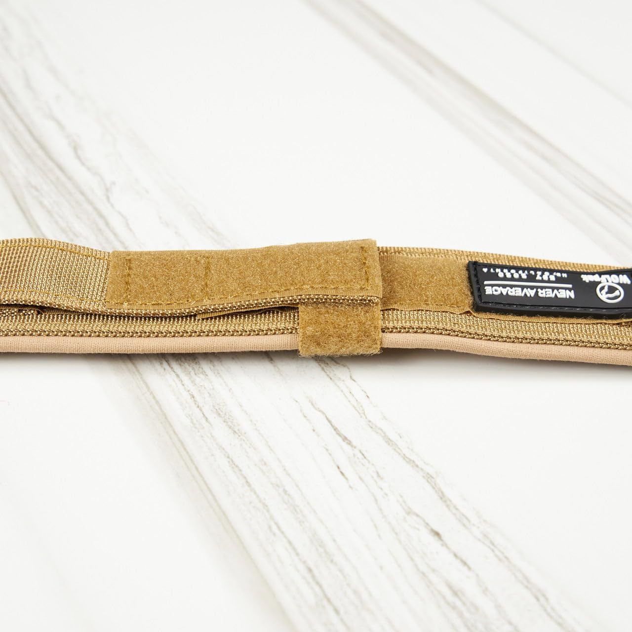 Tactical Nylon Dog Collar (Medium, Khaki)