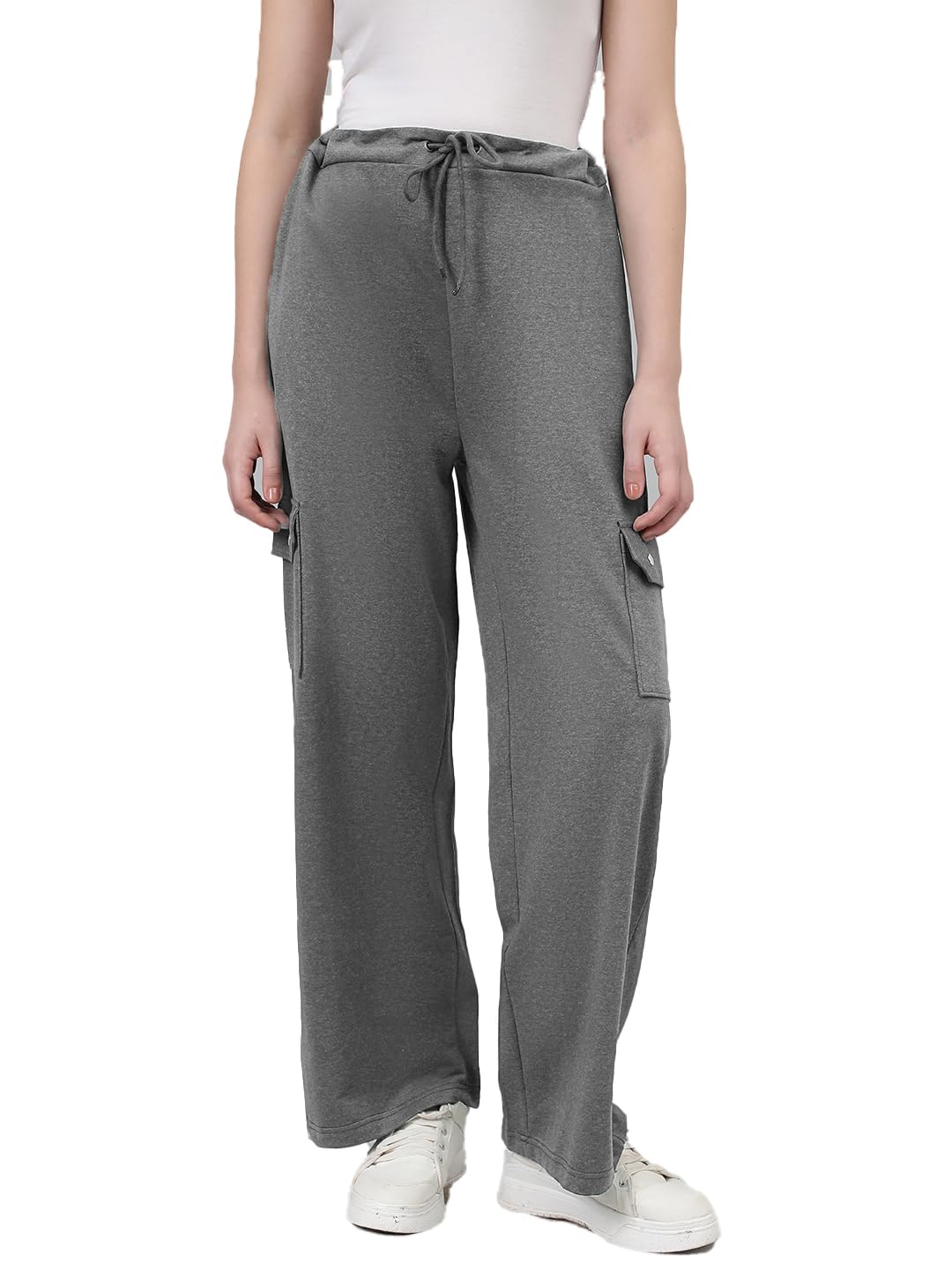 High-Waisted Women's Jogger Pants|Athletic Track Pants with Elastic Waistband|Ideal for Gym, Walking, and Travel-image-42