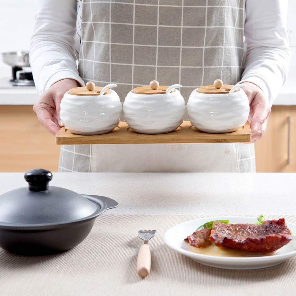 1 Set Ceramic Condiment Storage Jar