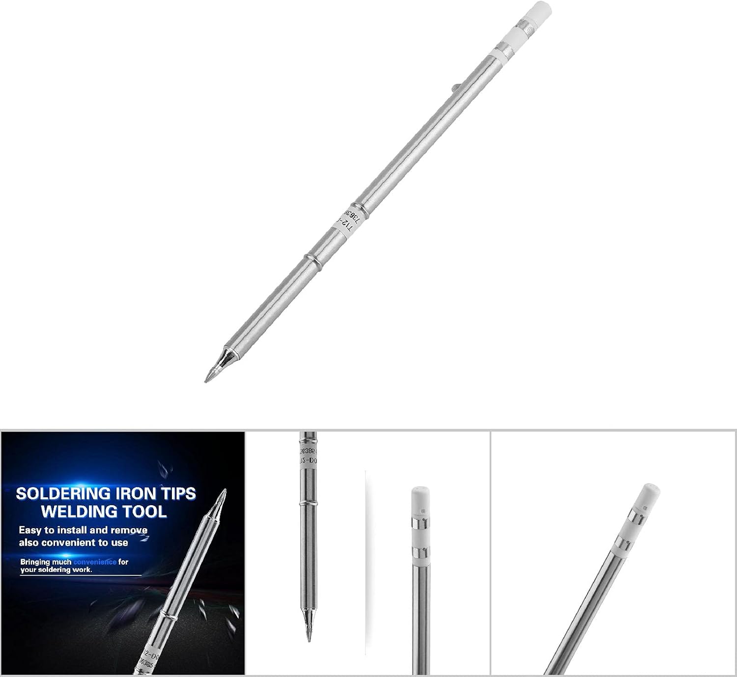 T12 Soldering Iron Tips Oxygen Copper Replacement for FX-951 Rework Station Welding Tool Tip Set Kit