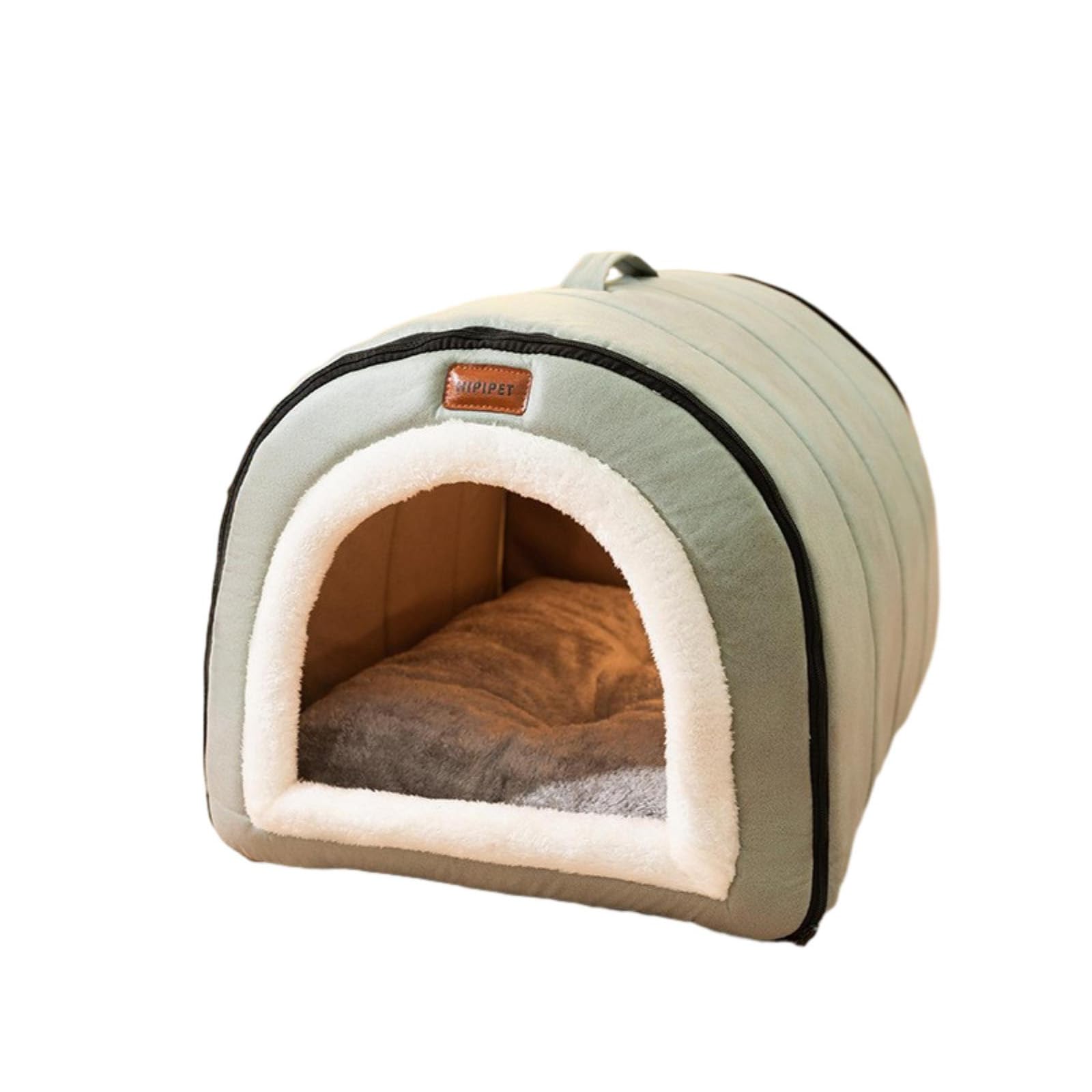 BBTISG Outdoor Pets Cat House for Outdoors, Semi-Enclosed Kennel for Pets Cold-Proof Warm Cat House for Outdoor Cats in Winter for Cats, Dogs & Small Animals (Green)