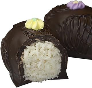Philadelphia Candies Coconut Egg, Dark Chocolate 8 Ounce Gift Box