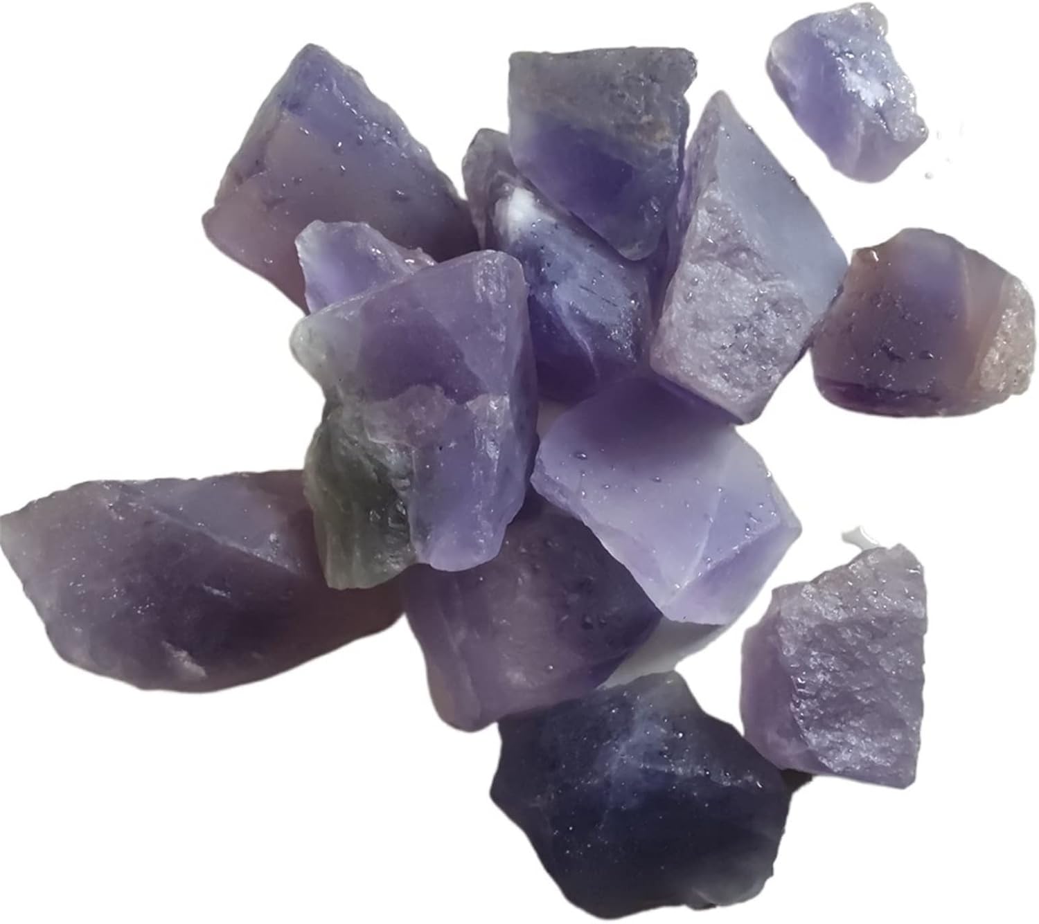 1PC Natural Blue Fluorite Stone Crystals Gemstones Specimens Collectible Home Decor Gravel for Aquarium Decoration Natural Stones Crystals and Stones(Color:Dark Purple), 2-4cm