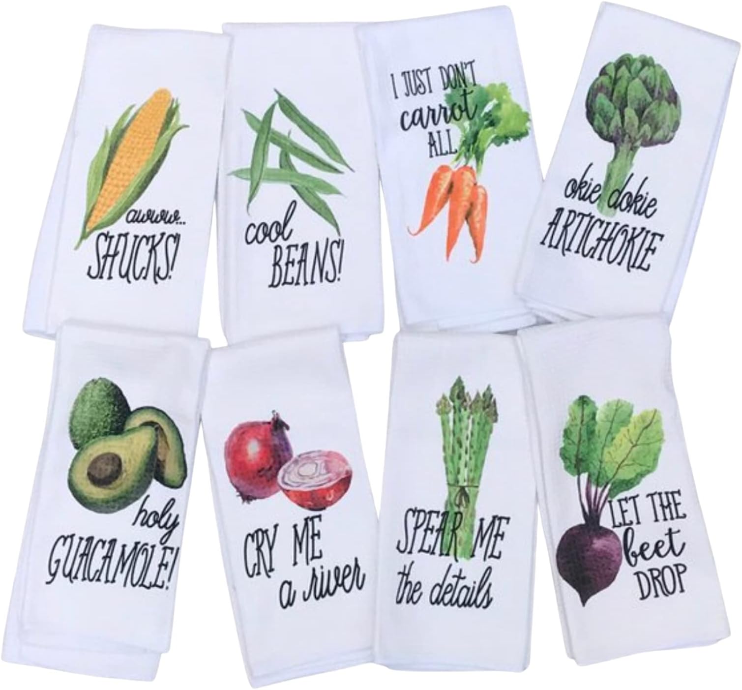 Vegetable Funny Kitchen Towel Gift for Women (Okie Dokie - Artichoke)