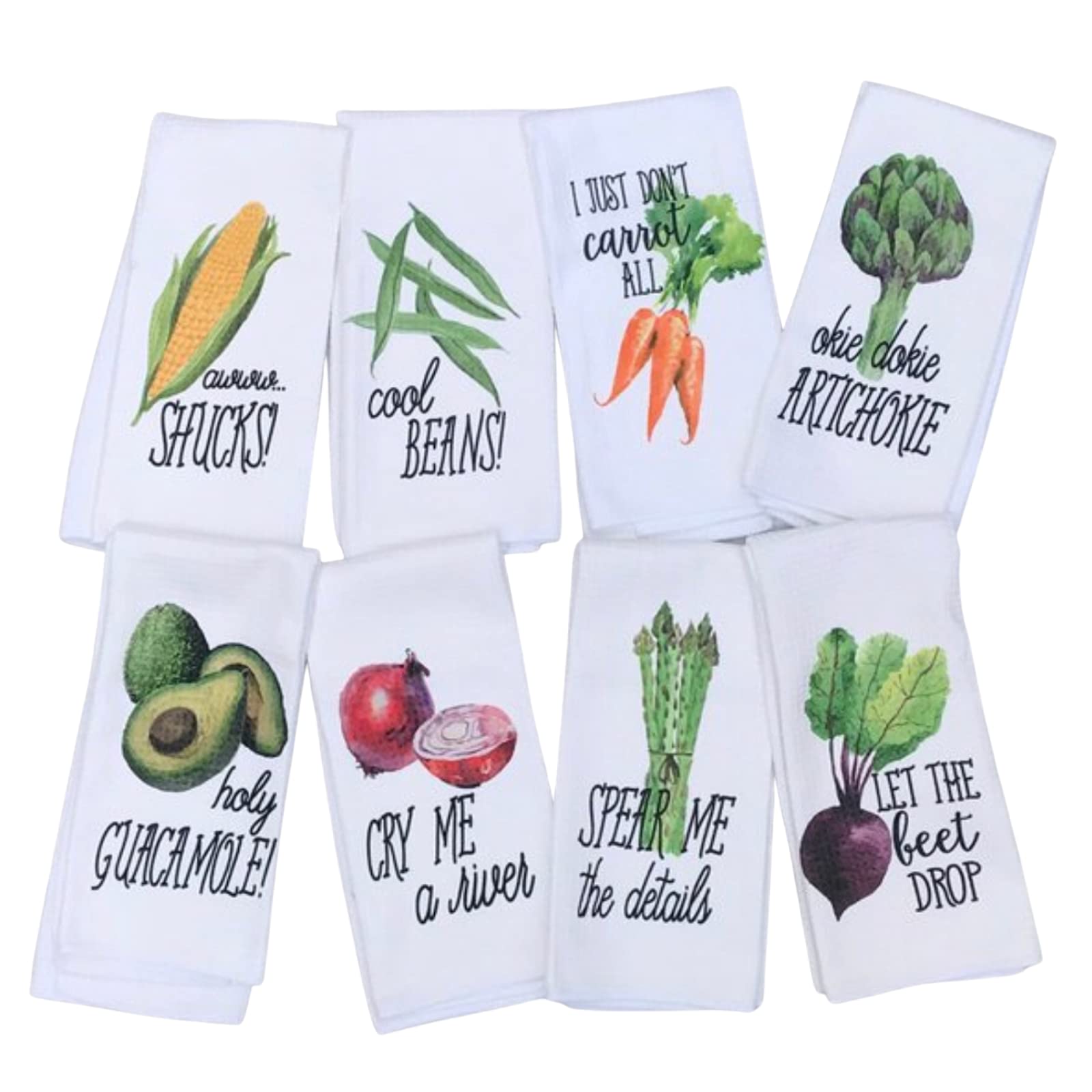 Vegetable Funny Kitchen Towel Gift for Women (Okie Dokie - Artichoke)
