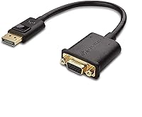 Vista 6 de Cable Matters Adaptador HDMI a VGA (convertidor HDMI a VGA) en negro y adaptador DisplayPort a VGA