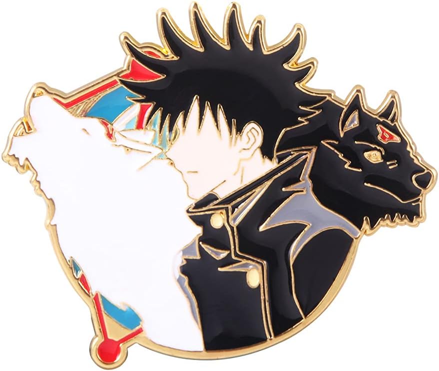 JJK Satoru Brooch Pins - Anime Figure Satoru Enamel Pins - Funny Gifts for Anime Lovers