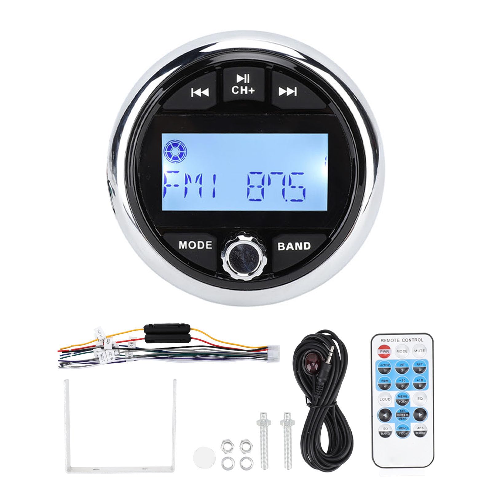 Brilluxa Ricevitore Stereo Marino 12V Impermeabile Boat Stereo Radio System Digital Media Player MP3 Per Yacht RV Engineering Vehicle Ship