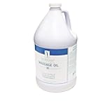 Master Massage Organic, Unscented, Vitamin-Rich & Water-Soluble Massage Oil - 1 Gallon, 1count, Clear
