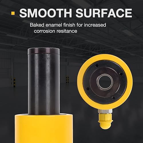 Miniatura 20 de Gato hidráulico Ram 60T 2 "Stroke Hollow Single Acting Hydraulic Ram Cylinder Hidráulico Elevación Jack Portátil para Maquinaria, Puente, RCH-6050