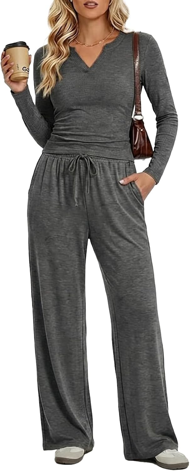 2 Piece Lounge Sets for Women Spring Vacation Fall Travel Airport Outfits Casual Cruise Fashion 2026