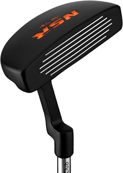 PGM Kids Putter Golf Club Right Handed with Alignment line for Age 3-15, Soft Grip Stainless Steel Putter with Enhanced Control