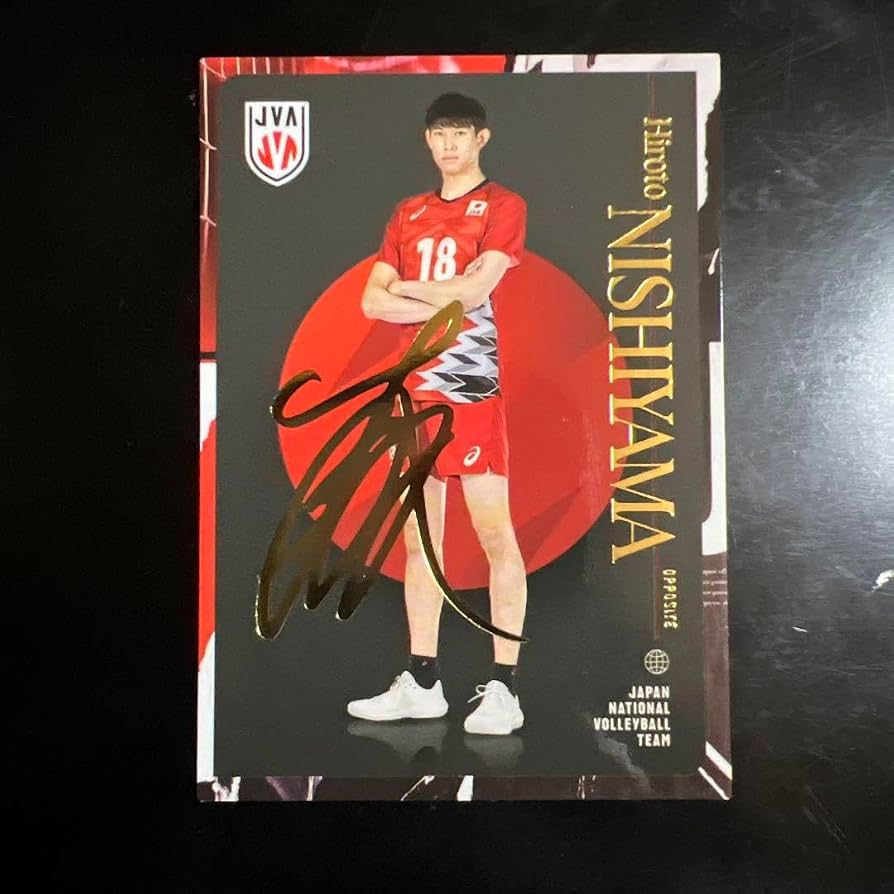 バレーボール男子日本代表 パリ 箔押しサイン入りカード