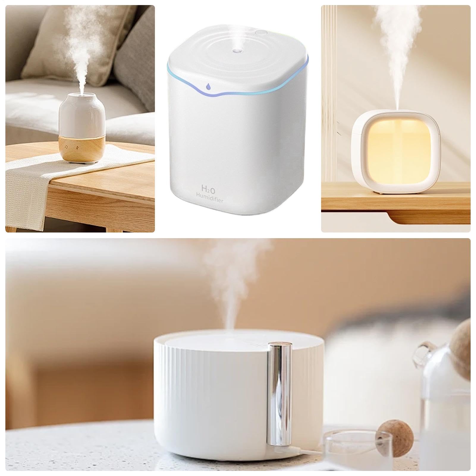 Umidificatori per camera da letto Cool Mist Travel Air Humidifier | 2L bambini vivai piante camera da letto
