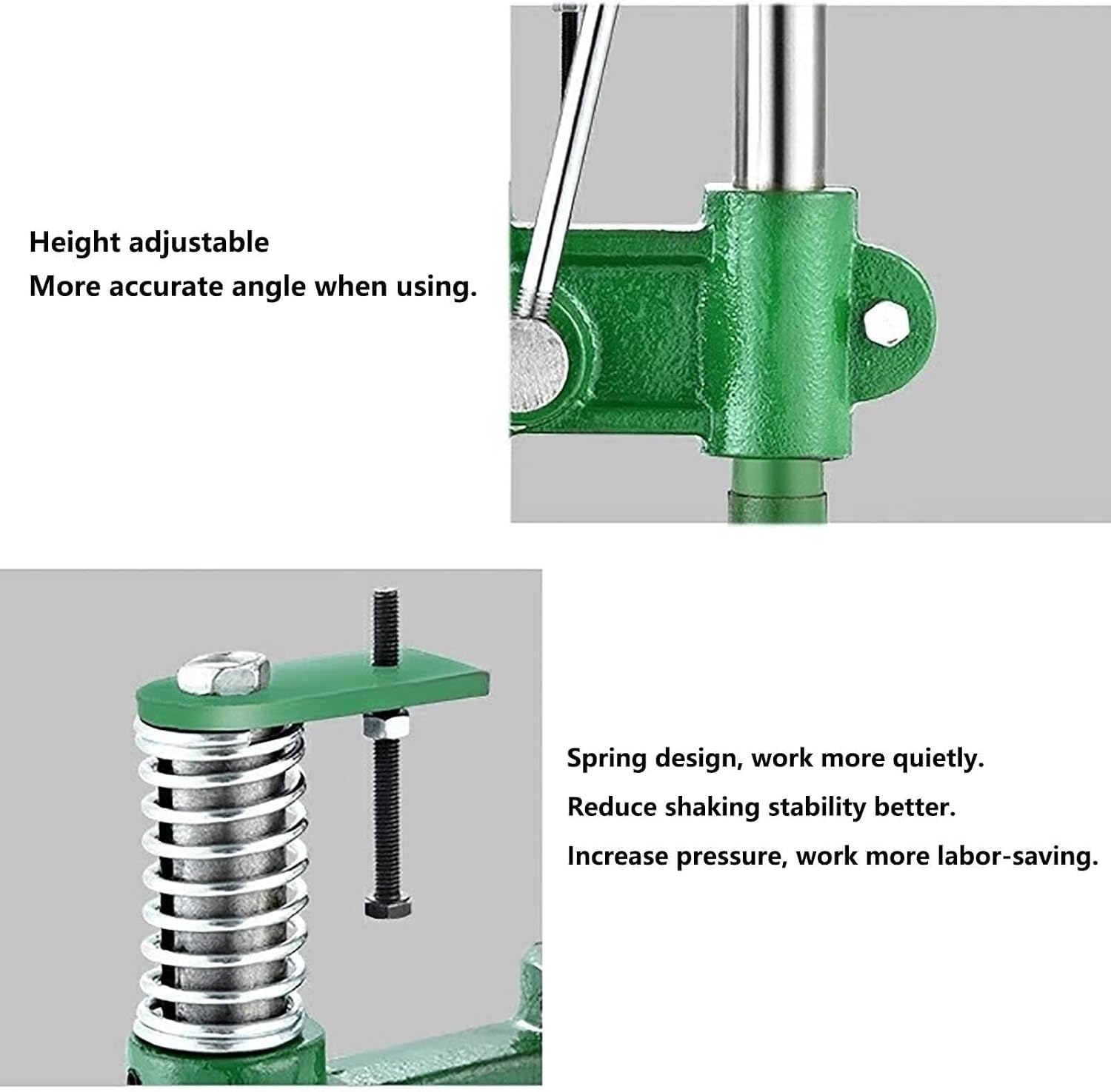Small Arbor Press with Automatic Rebound Handle Manual Bench Presses Punch Tools, for Leather Craft Work