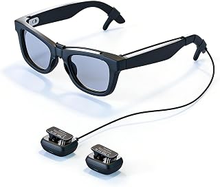 Acogedor Meta Gen 2、Meta Gen 1 メガネ用バッテリーパック充電器、超軽量ウェアラブルメガネミニパワーバンク、800mAh 外出先でのポータブル磁気充電アクセサリー (デュアルバッテ)