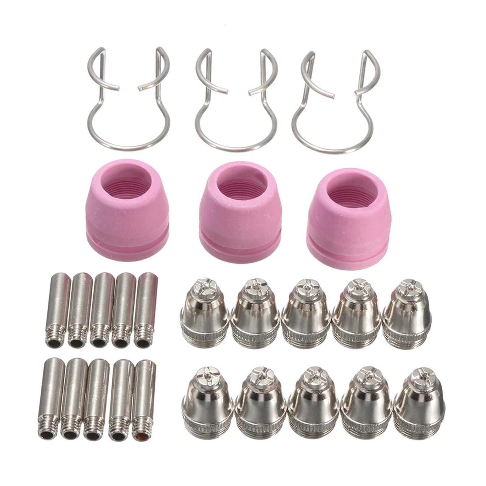 ZagYing 26Pcs Plasma Cutter Consumables Kit SG-55 AG-60 WSD-60P Cutting Torch Tip Nozzle