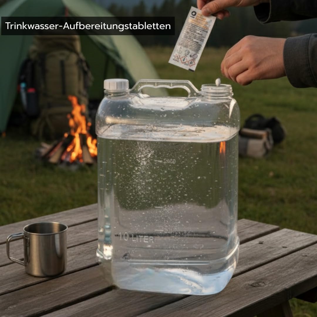 BLACKOUT Notfallset 317 Teile Survival Kit Stromausfall Prepper Ausrüstung mit Wasseraufbereitung Gaskocher Krisenvorsorge Camping Notfallrucksack Outdoor Notfallausrüstung Überlebensausrüstung