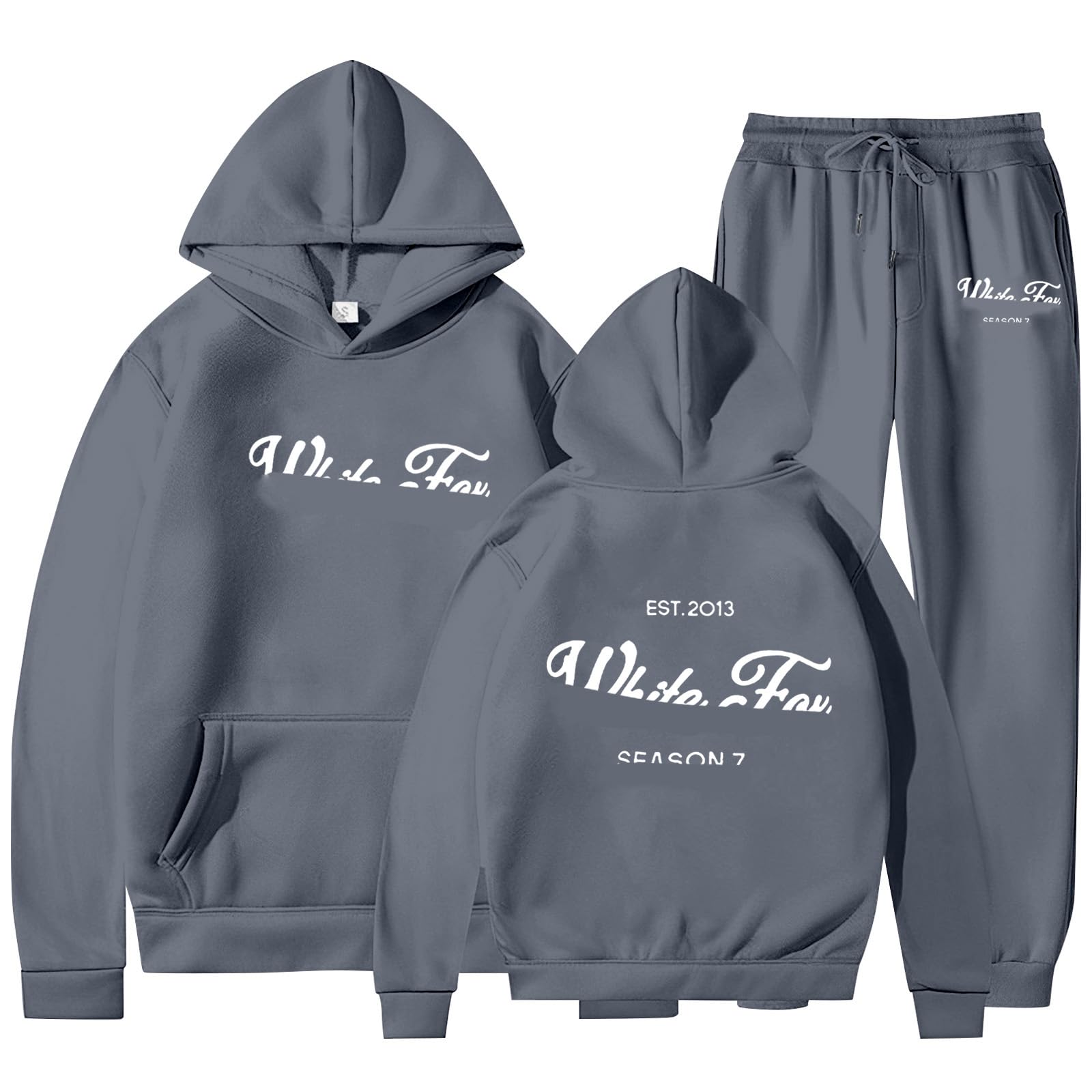 YUEXIRUITracksuit Women Plus Size Full Set 2 Piece Oversized Outfit Two Piece Pullover Hoodie Sweatshirts Jogging Trousers Activewear Sportwear Running Walking Hiking Track Suit