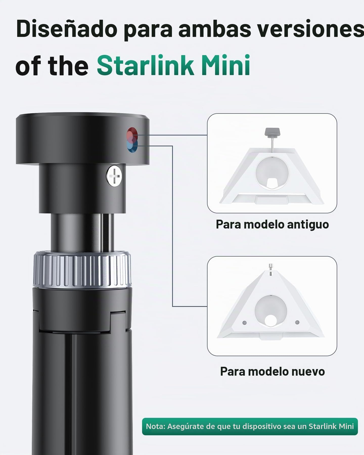 Trípode Portátil para Mini Antena Satelital, Compatible con Starlink Mini, Soporte de Montaje de Aluminio Plegable para Camping, Viajes y Autocaravanas