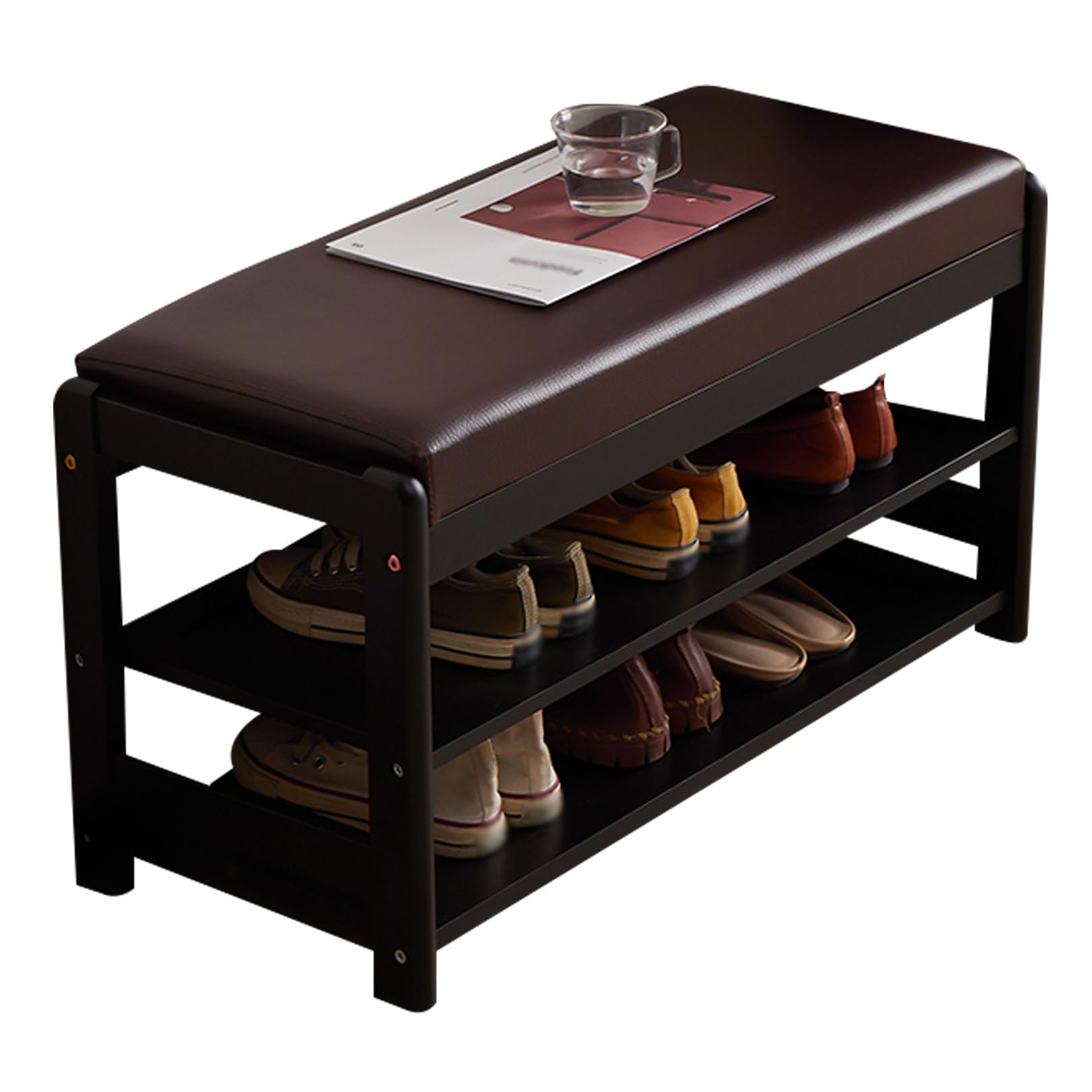 Banc à chaussures pour couloir et vestiaire d'entrée convivial