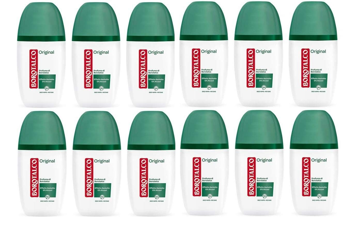 Set 12 BOROTALCO Deodorante Vapo 75 Original - Cura del Corpo