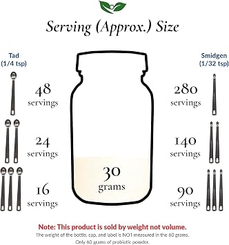 Foods For Gut Lactobacillus Salivarius Probiotic Powder 300 Billion cfu's | Made in USA | No Additives | Digestive & Immune Support | High Potency | L.Salivarius | 30 Gram (1.05 Oz)
