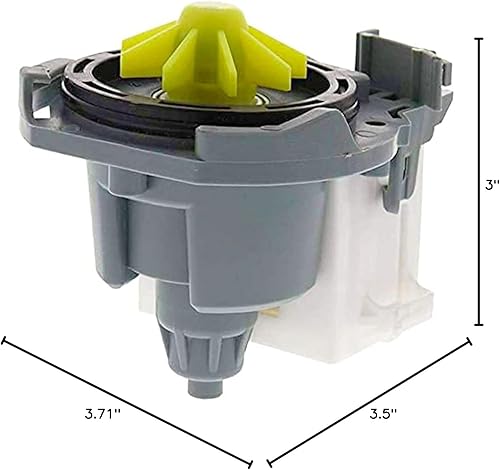 Miniatura 7 de W10724439 W10876537 Bomba OEM Mania W10724439 W10876537 NUEVO OEM producido para la bomba de drenaje de lavadora Whirlpool pieza de repuesto