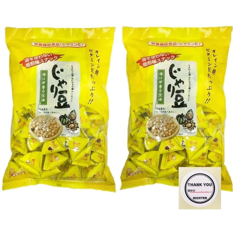 トーノー じゃり豆 320g 2袋 開封日記入シールセット