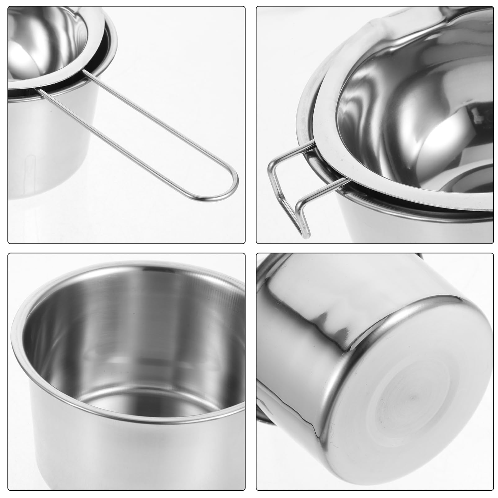 NUOBESTY Kit Per La Fabbricazione Di Candele 3 Set Pentola Per Fusione Di Cera Facile Da Usare Da Conservare Per Decorazioni Per La Casa 2 Pezzi*3
