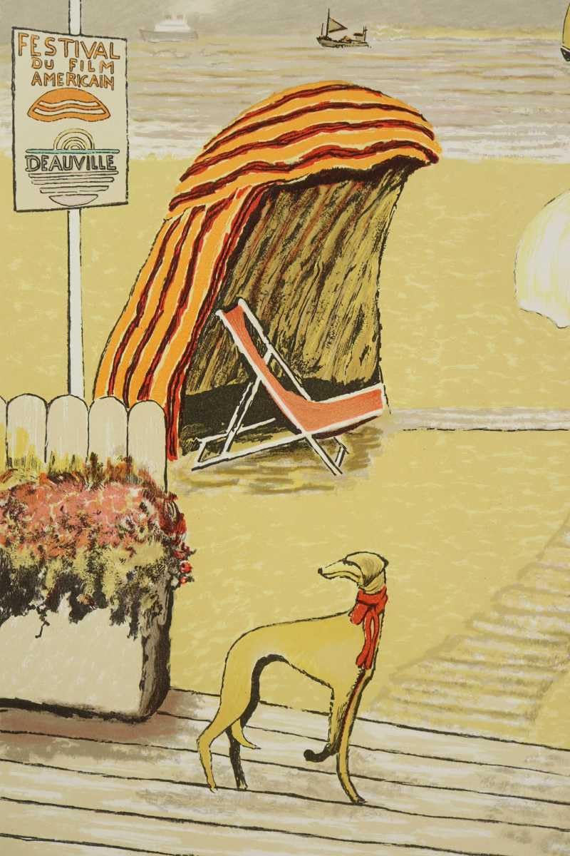 ラモン・ディレイ 『キュールマリン、ドービィル』リトグラフ