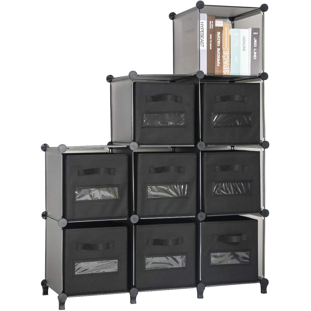 TomCare 8Pack Storage Cubes Foldable Fabric Cube Storage Bins with 10