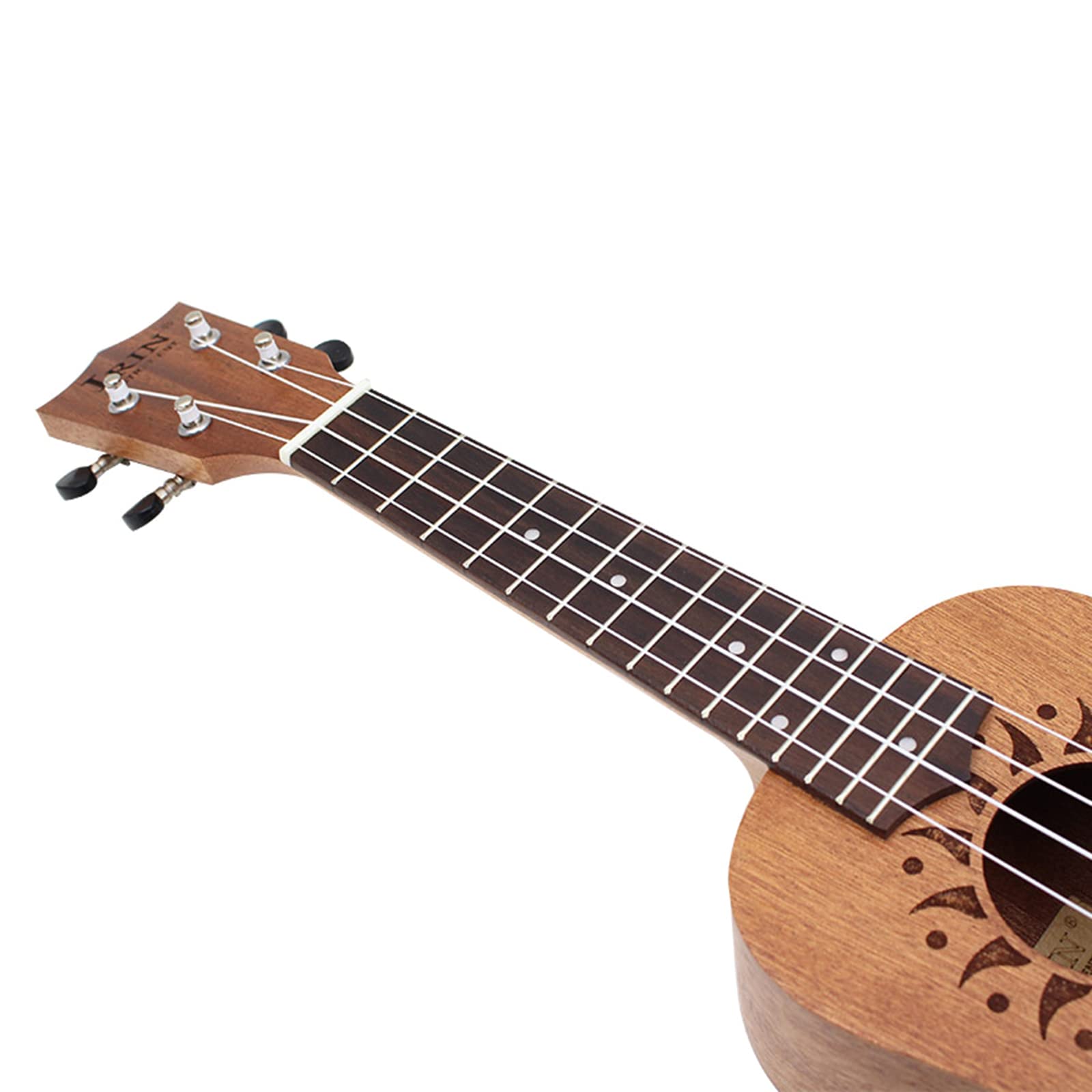 53 cm początkujący hawajskie ukulele instrument dziecko mała gitara czterostrunowy wzór słonecznika ukulele proste i zabawne drewno dla dzieci