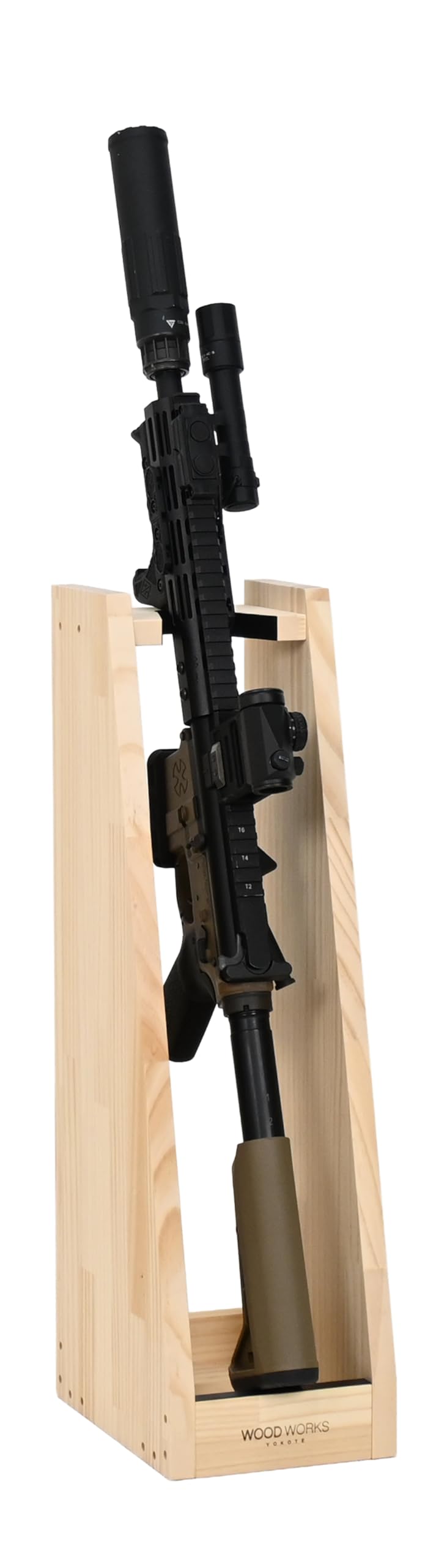 Amazon.co.jp: WOOD WORKS 日本製 ライフルスタンド 1丁掛 (ナチュラル