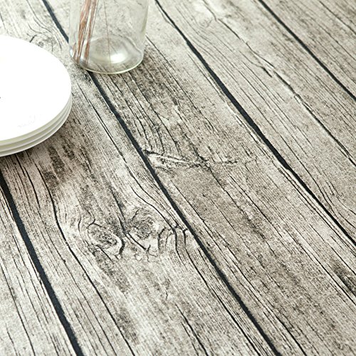 Lelehome Elome Washable Cotton Linen Vintage Wooden Grain Pattern 55 Inch X 87 Inch Rectangle Tablecloth Dinner Picnic Table Cloth Home Decoration Oblong #TOP4