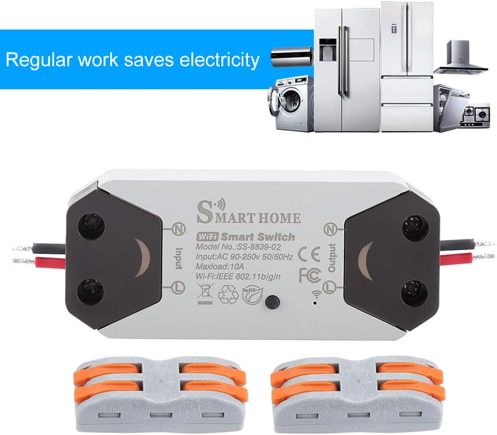 Smart Light Switch Voice Control Timer Remote Wifi Light Switch Works Compatible with Alexa Home - Image 3