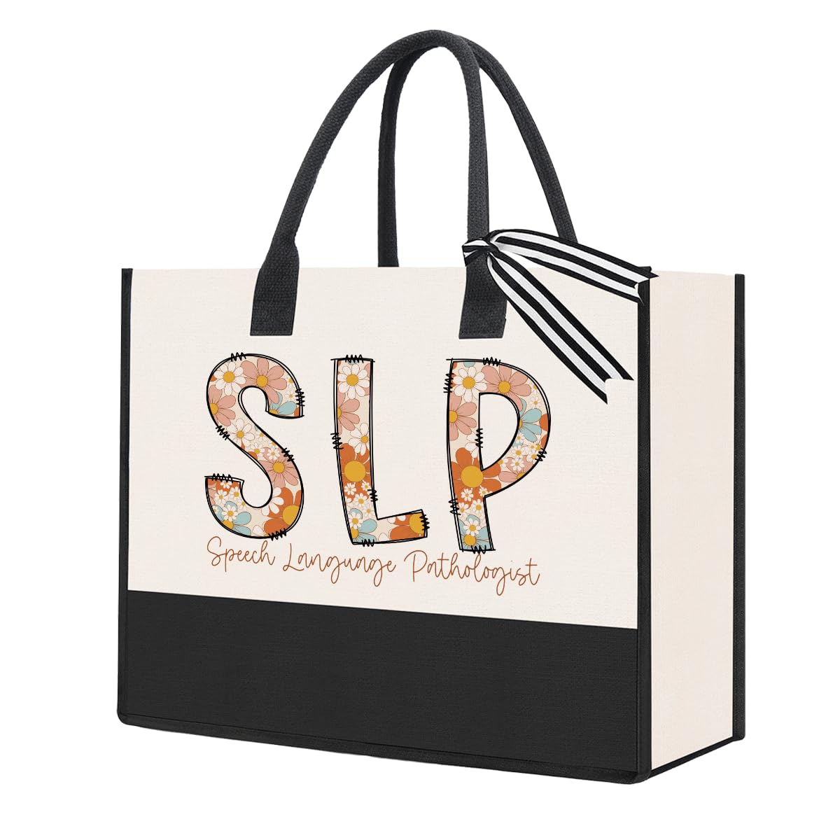 BARREEMO Speech Therapy Gifts Appreciation Thank You Birthday Gifts for Speech Therapist Pathologist Women Tote Bag