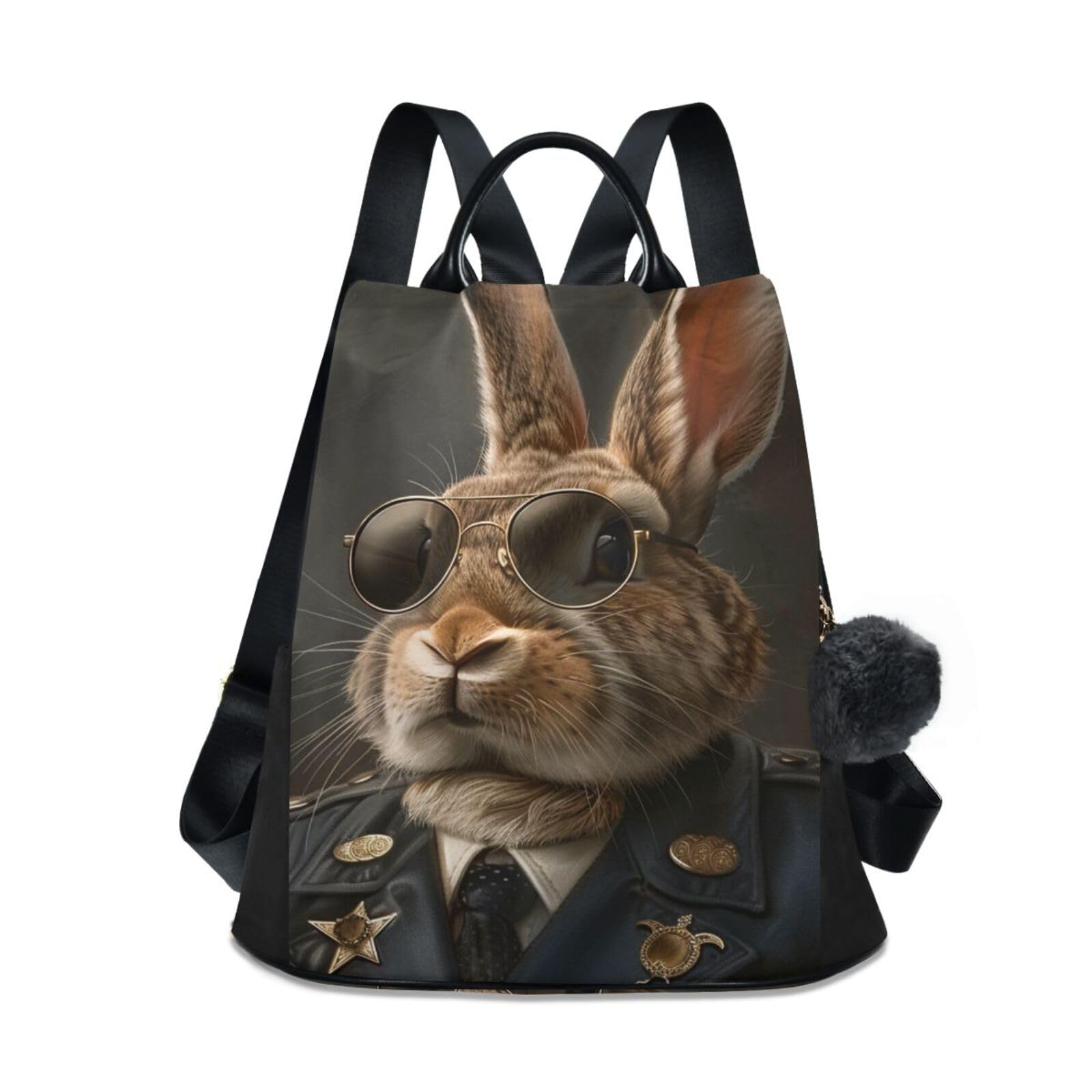 Ouhene Bunny Backpack Purse for Women Anti Theft Fashion Back Pack Shoulder Bag
