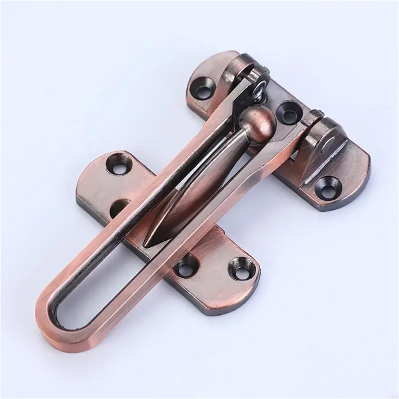 Lot de 20 verrous de porte battante contre le vol, installation simple pour l'avant et l'intérieur (bronze)