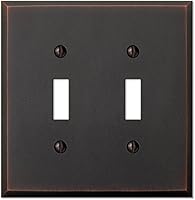 Vista 9 de Amerelle 68DDB Manhattan - Placa de pared, 1 dúplex, metal fundido, bronce envejecido, paquete de 1