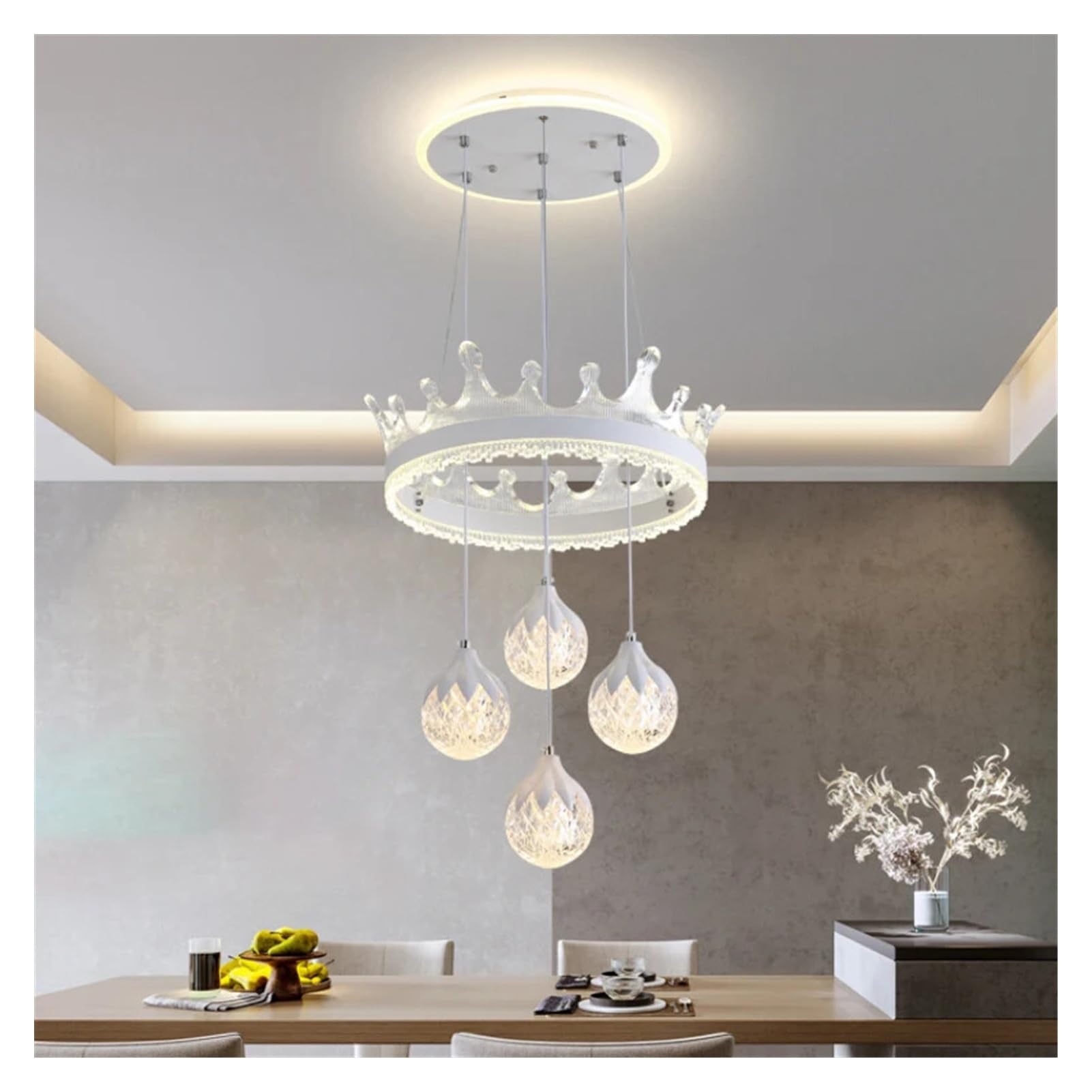 Lustres de table à manger moderne pour illuminer un salon chaleureux