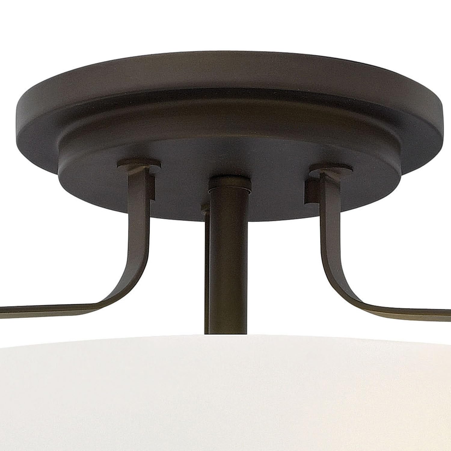 Hinkley Harper 3641OZ Medium Semi-Flush Mount Ceiling Light, Sleek