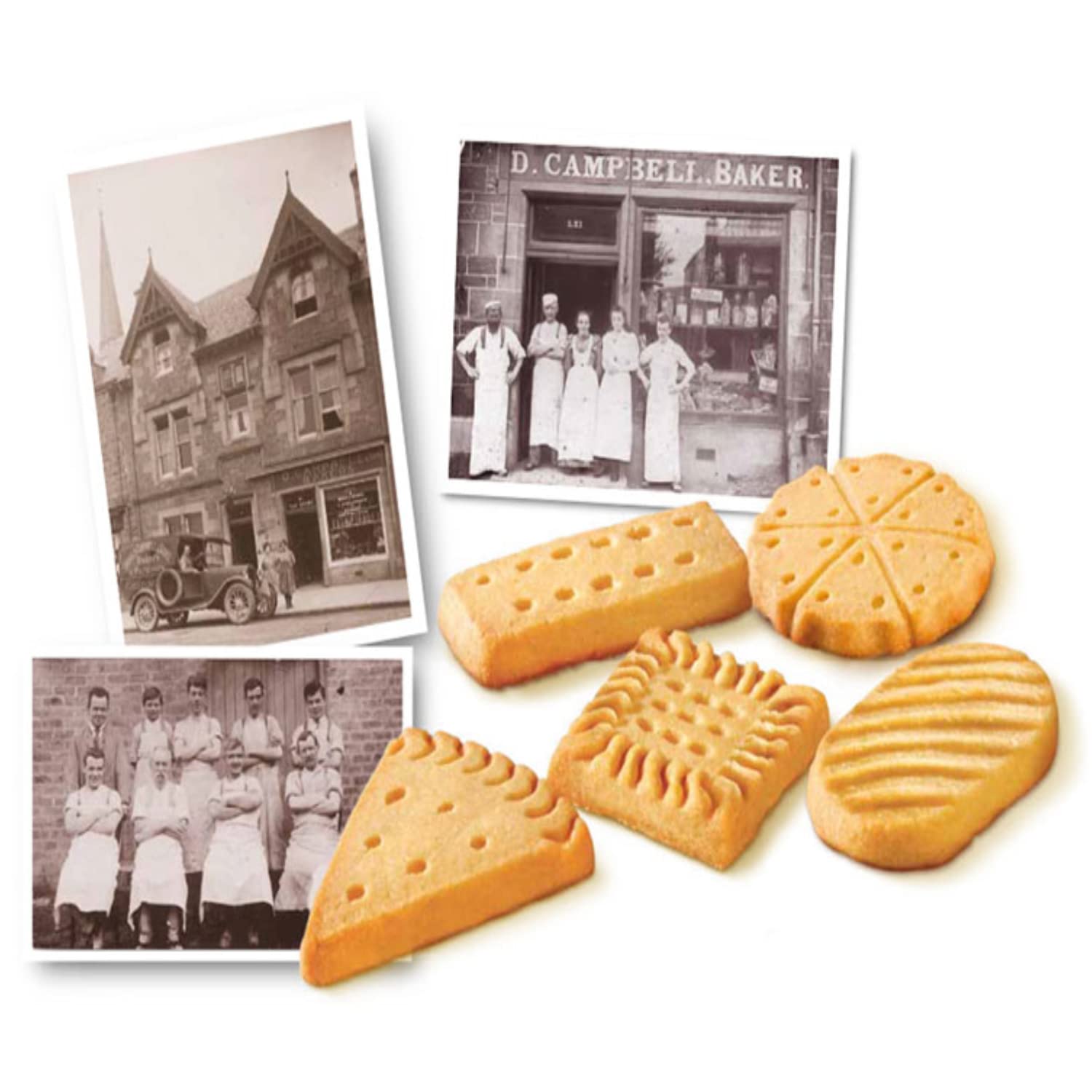 Campbells | Biscotti Tradizionali Pastafrolla Scozzese al Burro | Biscotti Burro Inglesi Bastoncini - 150 Gr | Burro Scozzese Mini Fingers Biscotti