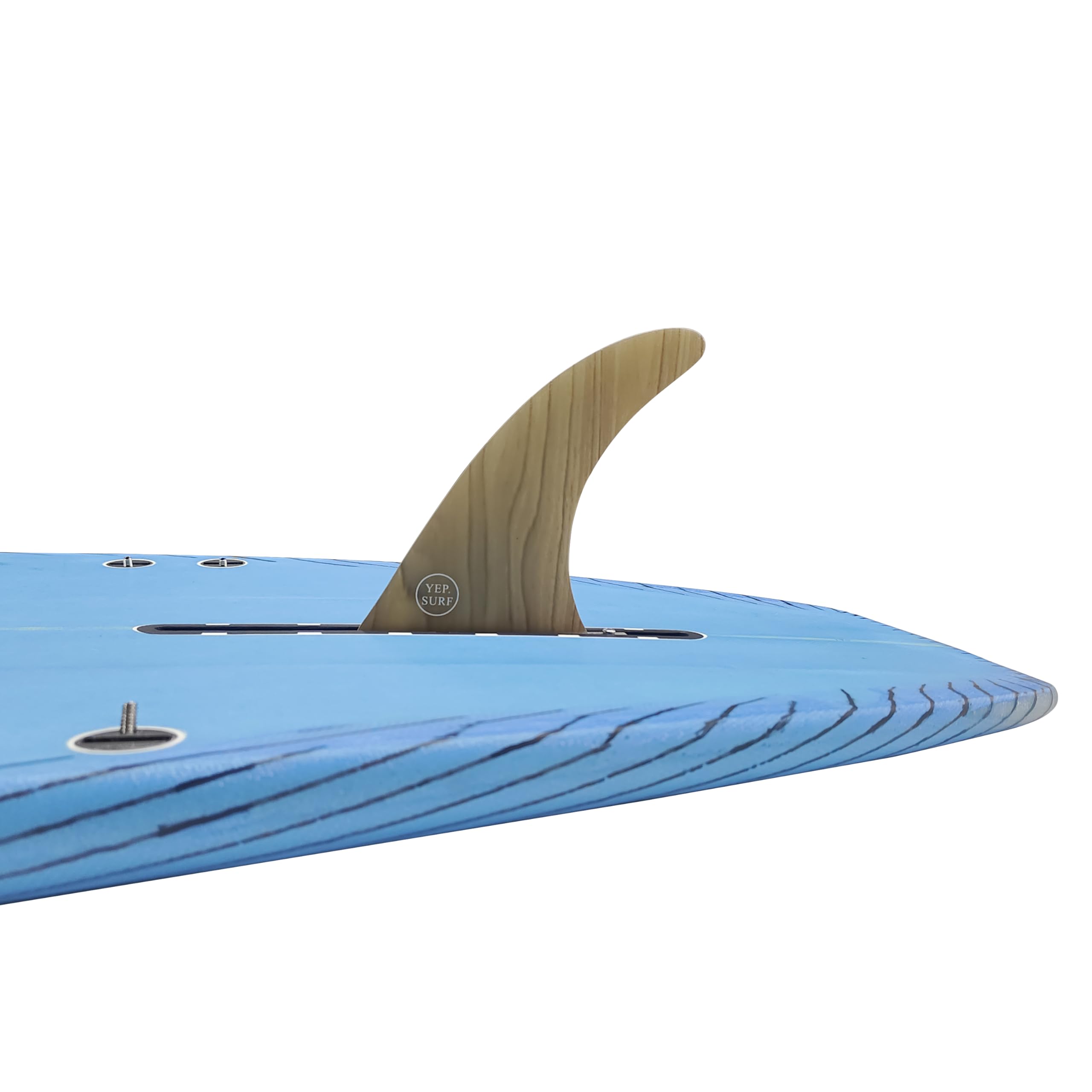 YEP.SURF Aileron central professionnel pour planche de surf longboard/SUP 15,2 cm, 17,8 cm, 20,3 cm, 22,9 cm, 26 cm + aileron sans outil gratuit – Aileron central pour planche de surf et planche à