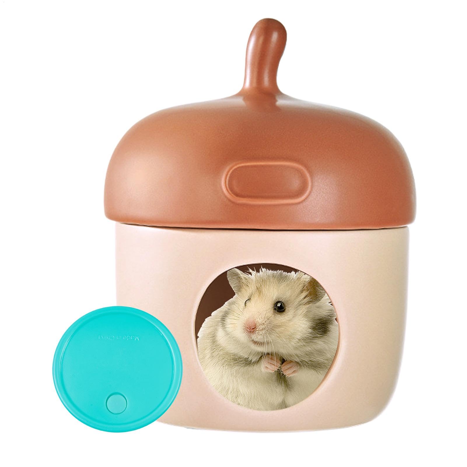 Hamsterhäuser Einzigartige Kleintier-Habitatdeko, Eiskäfig-Zubehör | Keramik Kleintier-Lebensraumdeko, Ice-Käfigzubehör, Käfigzubehör für Zwerghamster, Rennmäuse, Mäuse, Goldhamster, andere