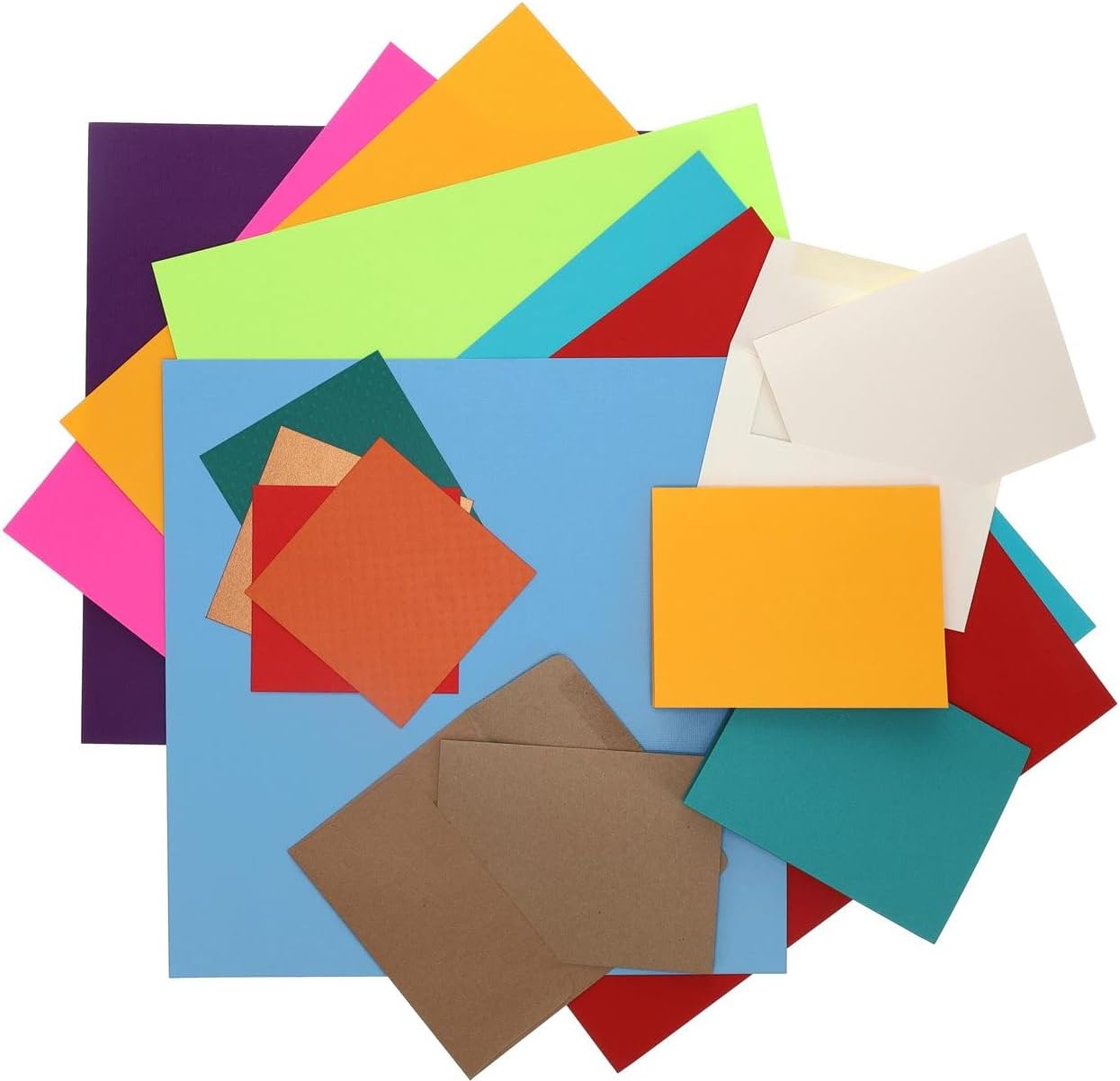 PA Paper Accents Stash Pack Cardstock Pack 8.5" x 11" Ocean, colored cardstock paper for card making, scrapbooking, printing, quilling and crafts, 65lb., 40 pieces